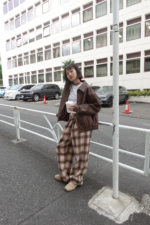 Vintageレザーブルゾン